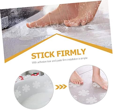 1Set Flower Design Non Slip Stickers for Bathtub and Kitchen