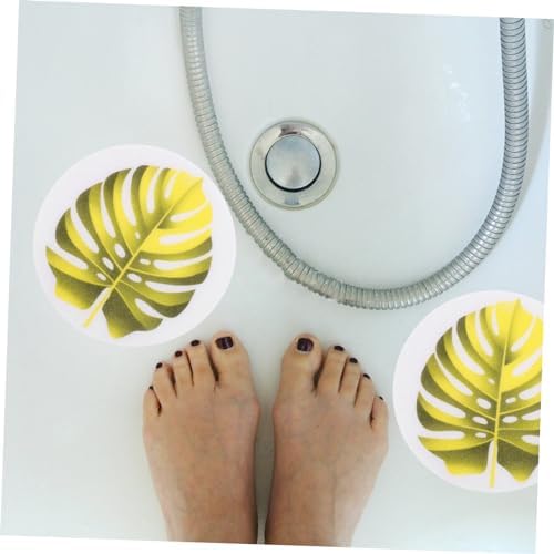 SOPOTUTU Leaf Shape Non-Slip Bathtub Stickers