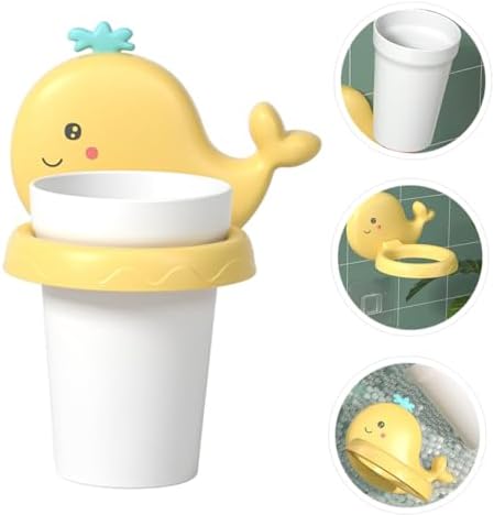 PRETYZOOM Cartoon Wall Toothbrush Holder - No Drilling Required