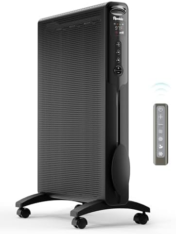 Reekie 1500W Electric Space Heater with Smart Thermostat and Remote Control