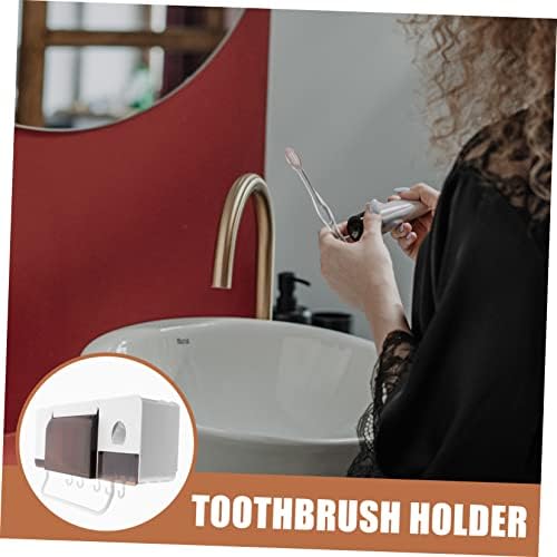 PRETYZOOM Wall-Mounted Toothbrush Holder for Adults and Kids