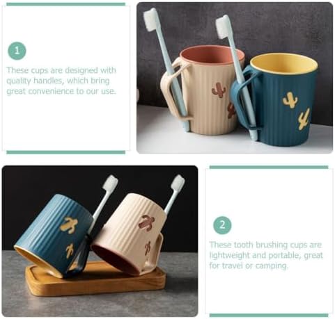 DOITOOL 4Pcs Toothbrush Holders Bathroom Accessories