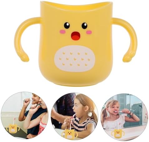 Durable Kids Toothbrush Holder Cartoon Design Bathroom Mug