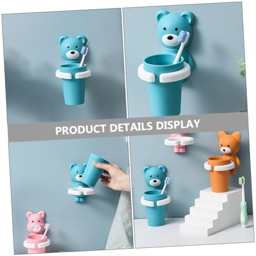Mikinona Wall-Mounted Toothbrush Holder for Bathroom