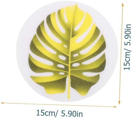 PRETYZOOM 1 Set Leaf Design Anti-Slip Bath Stickers