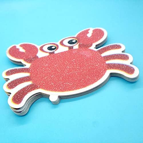 Zerodeko Anti-Slip Bathtub Crab Stickers 5pcs