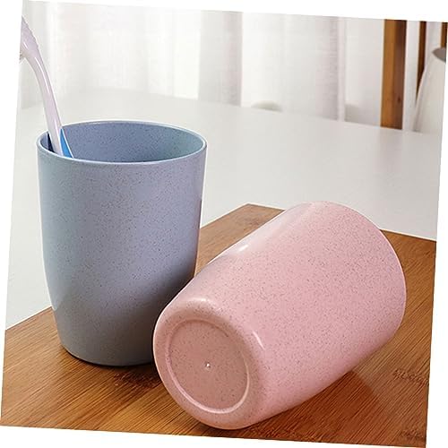 OHPHCALL Mouth Wash Cups 4 Pack Straw Tumbler for Bathroom