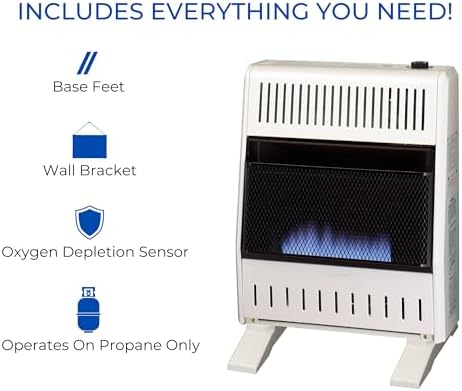 ProCom ML200TBA-B Ventless Propane Blue Flame Space Heater 1