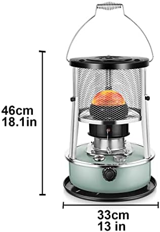 Bcofo Kerosene Heater Stainless Steel Portable Indoor Non Electric