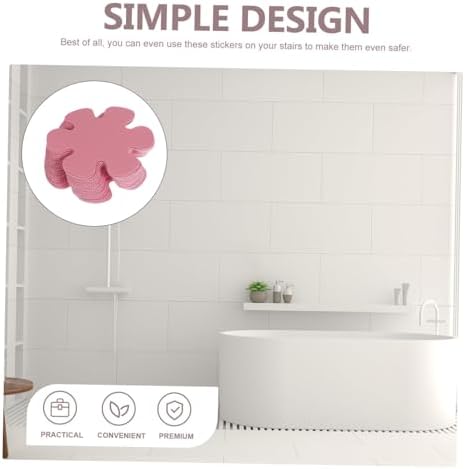 BUGUUYO 20pcs Non-Slip Flower Bathtub Decals 1