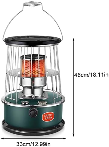 DUTIL Mini Kerosene Stove 6L 4 Wicks Smokeless Space Heater