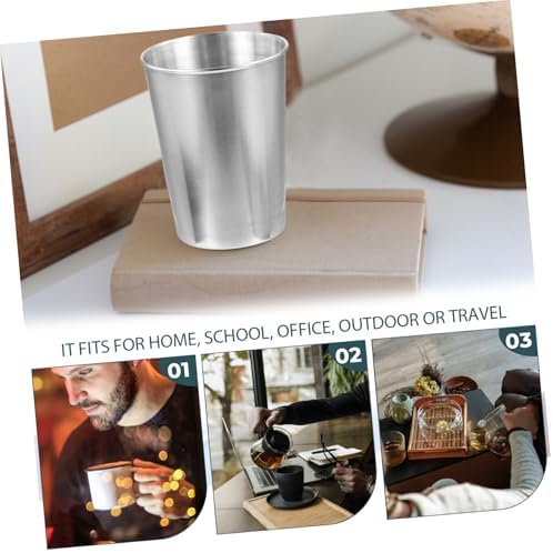 UTHCLO Stainless Steel Toothbrush Holder Cup