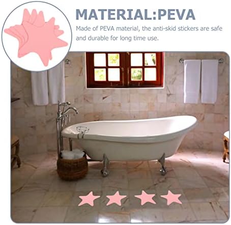 Garneck 4 Sets Self-Adhesive Star Stickers for Bathtubs and Floors