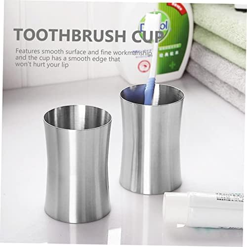 Holibanna Reusable Toothbrush Holder with Mouthwash Cup
