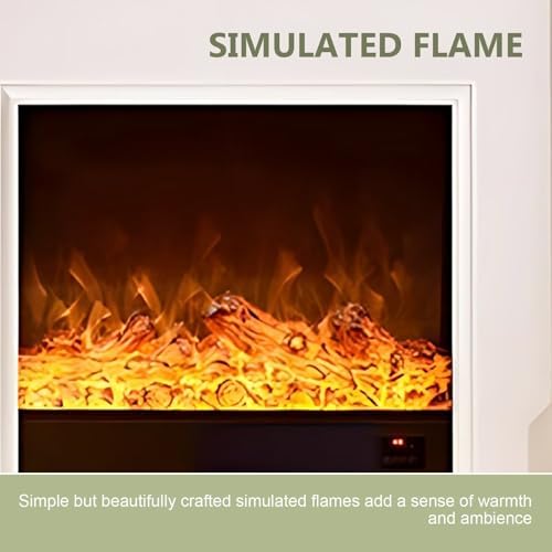 Aihm-Lon Electric Fireplace with Mantel and TV Console