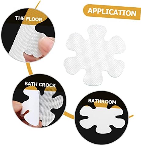 12pcs Flower Design Non-Slip Stickers for Bathroom
