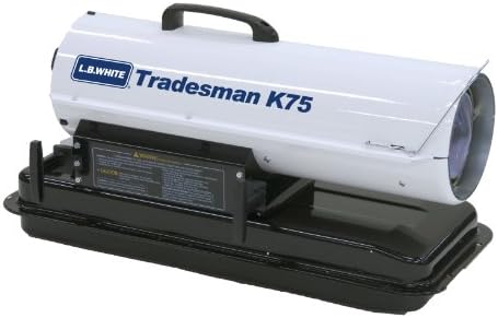 LB White K75 Kerosene Torpedo Heater 75000 BTUH