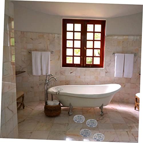 4PCS Anti-Slip Bathroom Stickers with Stone Pattern