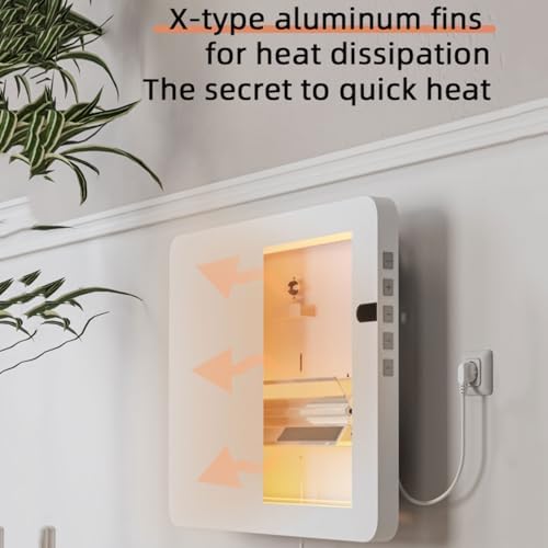 Efficient Wall Mounted Electric Heater for Home Office 600W