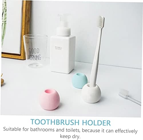 3 Pack Modern Waterproof Toothbrush Holder for Bathroom Kitchen