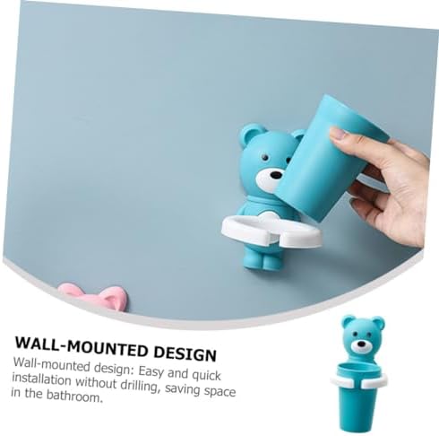 Mikinona Wall-Mounted Toothbrush Holder for Bathroom