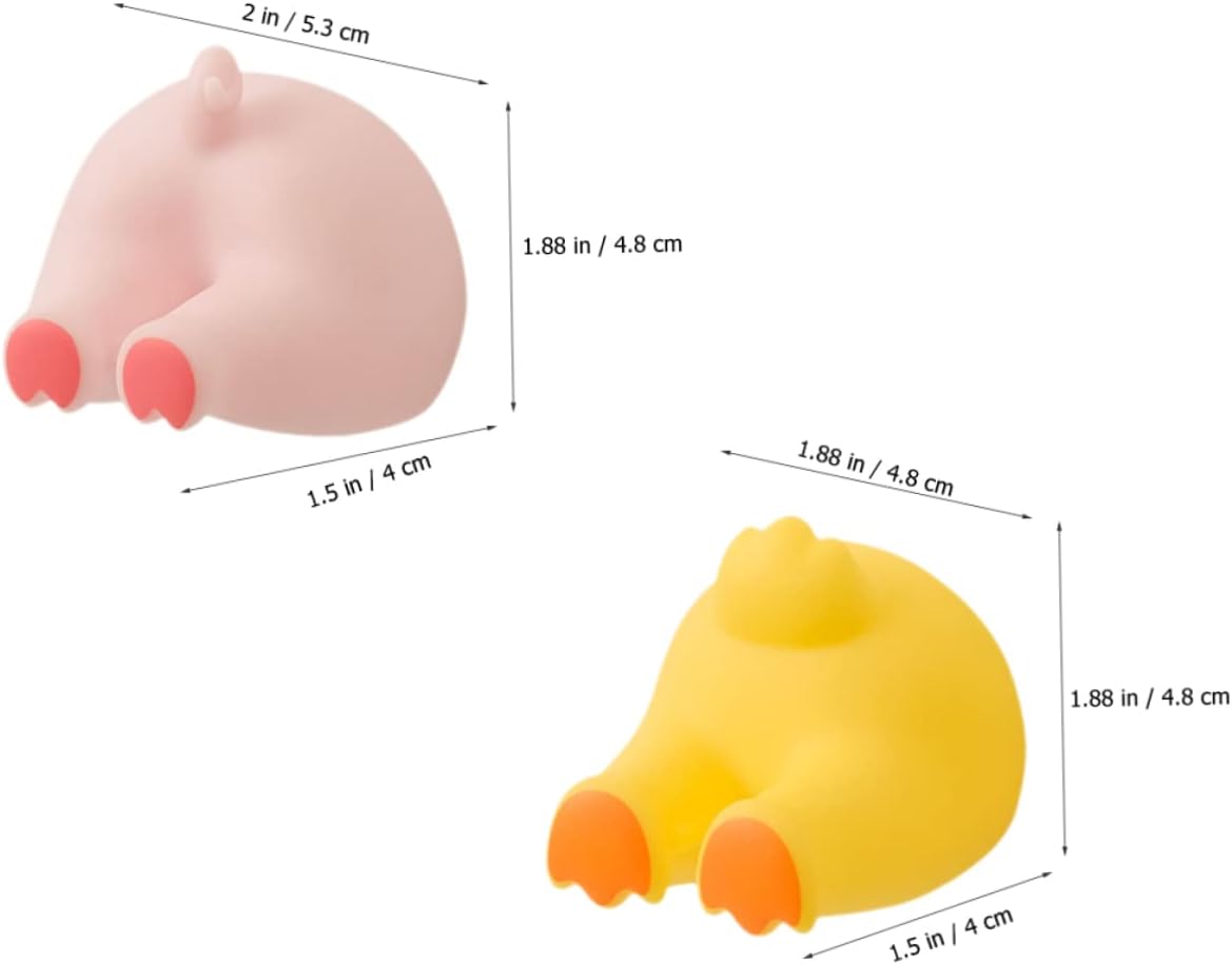 PRETYZOOM Animal Butt Hook Hanger Wall Toothbrush Holder