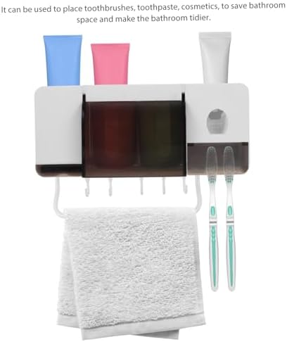 PRETYZOOM Wall-Mounted Toothbrush Holder for Adults and Kids