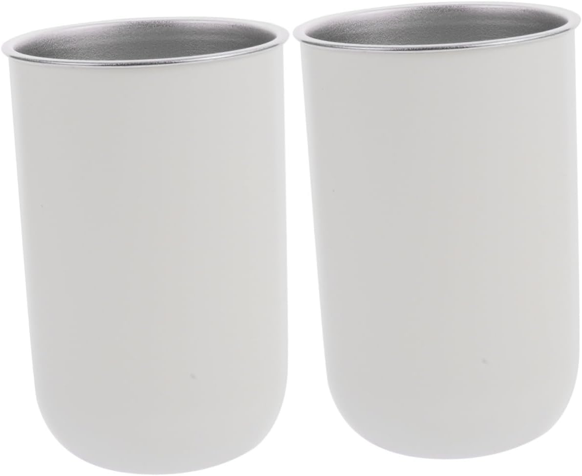 Anneome 2pcs Stainless Steel Mouthwash Cup for Boys and Girls