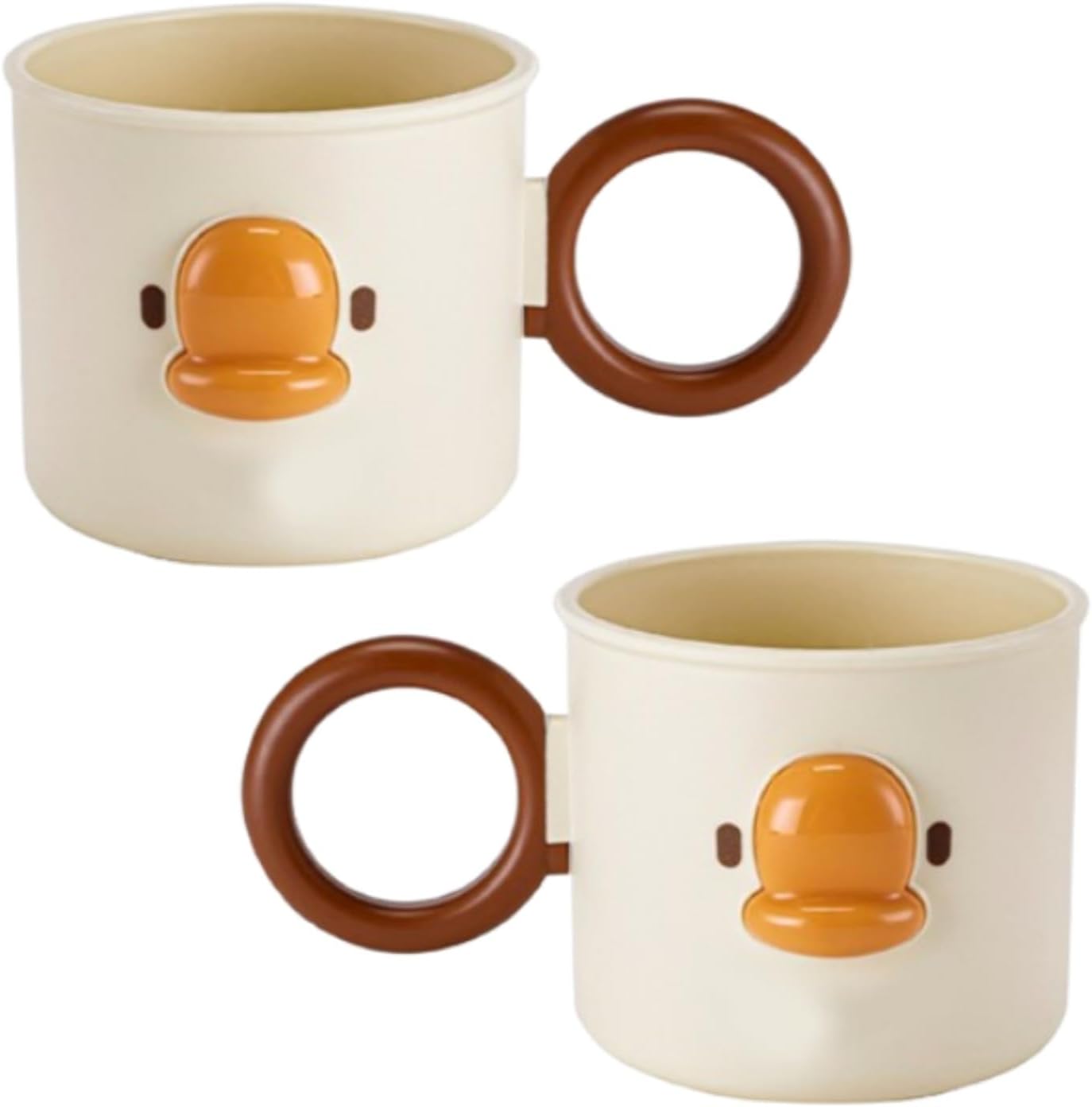2PCS Cartoon Toothbrush Cup with Holder for Kids and Couples