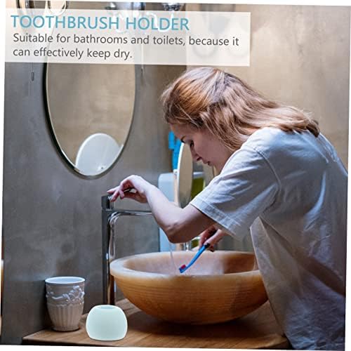 Luxshiny 3-Piece Diatomite Toothbrush Holder Set