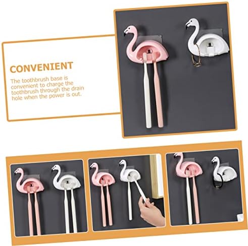 LABRIMP Flamingo Wall Mounted Toothbrush Holder