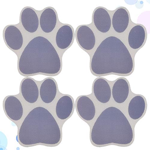 Cabilock 4pcs Cartoon Dog Footprint Bath Stickers - Safe and Fun for Kids