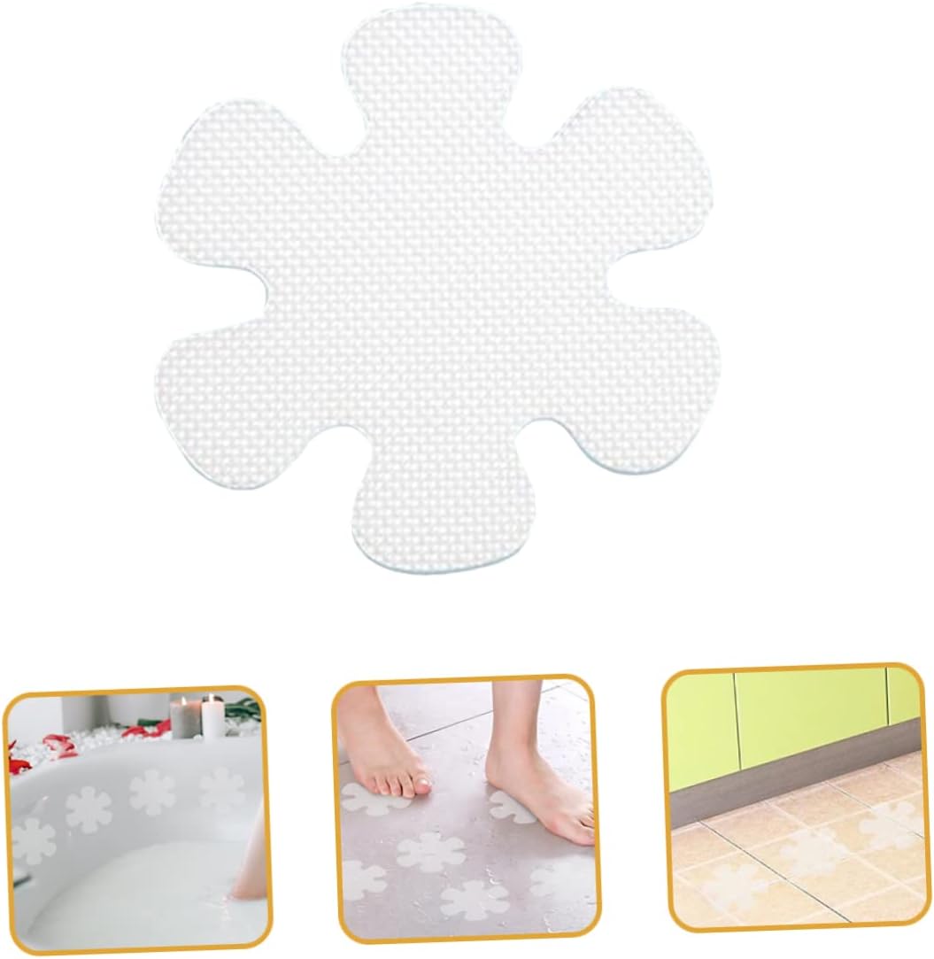 12pcs Self Adhesive Flower Shower Stickers for Bathtubs Kitchens and Stairs