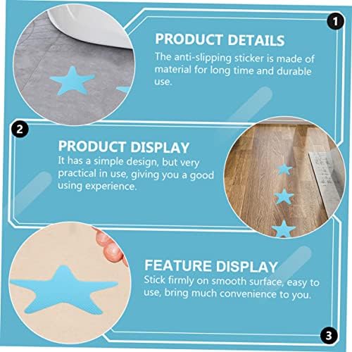 Ciieeo 40pcs Star Shape Anti-Slip Bath Decals