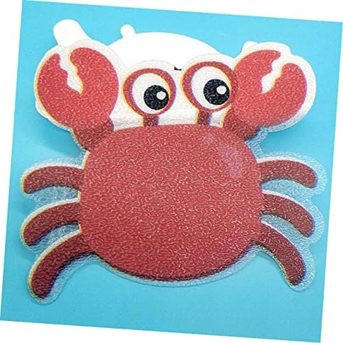 Non-Slip Bath Grip Stickers Crab Design Frosted Decals