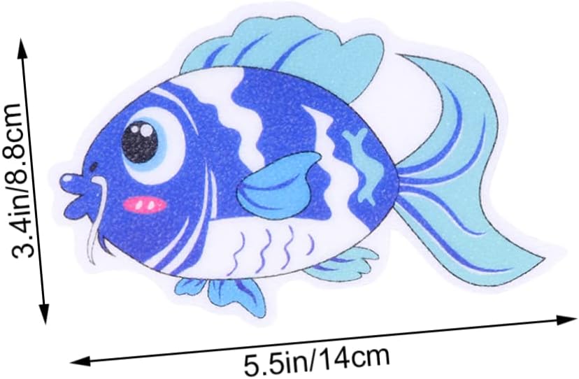 ETHZZLE Non-Slip Fish Decals 8 Pack Bath Safety Stickers