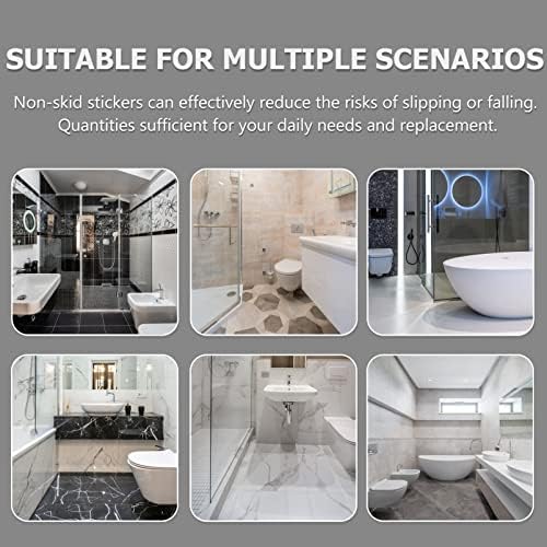 Garneck 4 Sets Self-Adhesive Star Stickers for Bathtubs and Floors