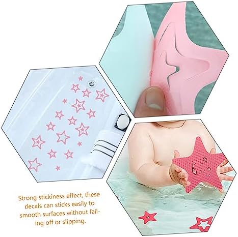 Hemobllo 12pcs Star Shape Non-Slip Bathtub Stickers