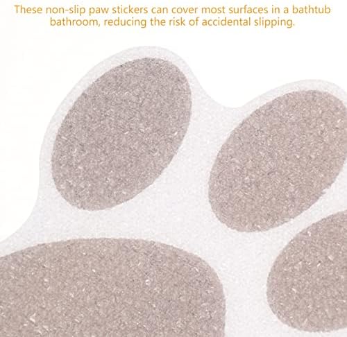 Kisangel 10pcs Bathtub Anti-Slip Stickers with Paw Designs