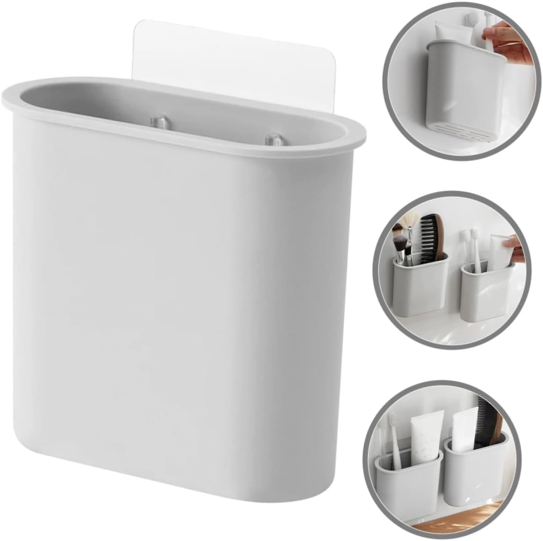 Hoement Wall Toothbrush Holder with Drainage