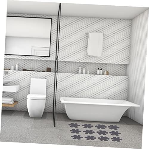 20pcs Flower Shaped Non-Slip Bath Stickers for Bathtub and Shower