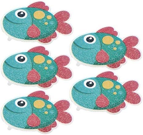 Cabilock 5pcs Bathtub Stickers Non-Slip Puzzle
