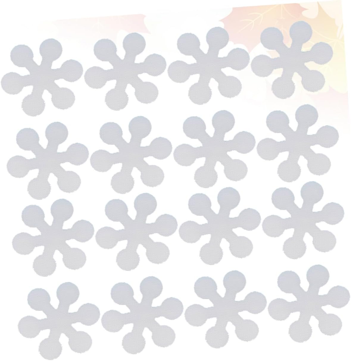 Mobestech 20Pcs Snowflake Non-Slip Bath Treads Adhesive Stickers