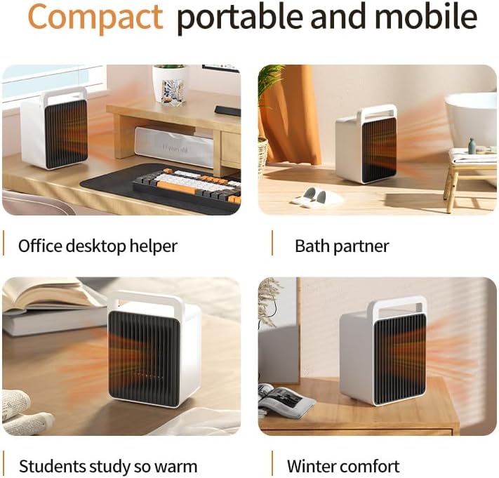 LAMZZP 900W Portable Space Heater with Overheat Protection