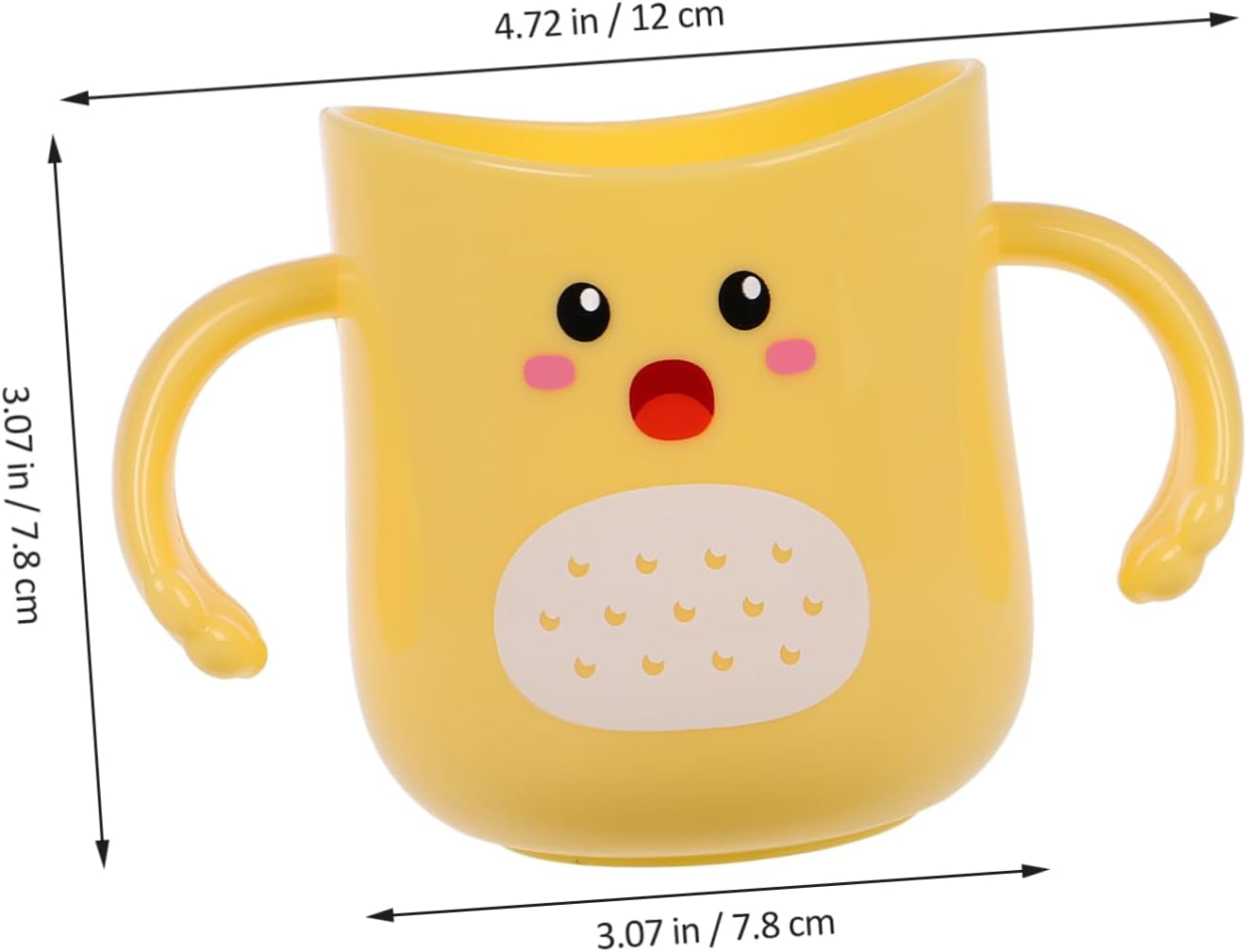 Durable Kids Toothbrush Holder Cartoon Design Bathroom Mug