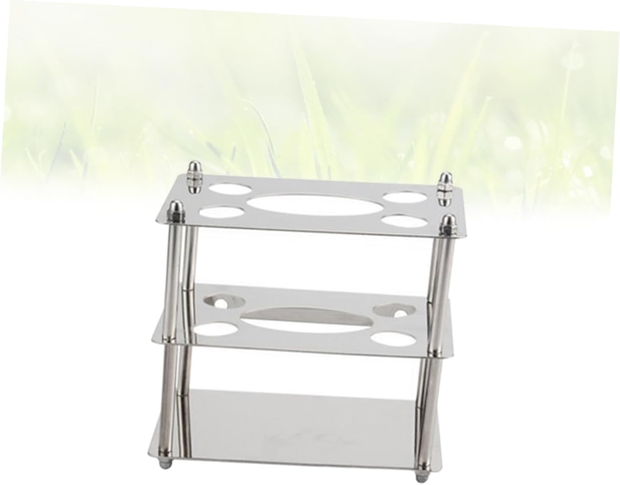 Stainless Steel Toothbrush Holder with Toothpaste Rack