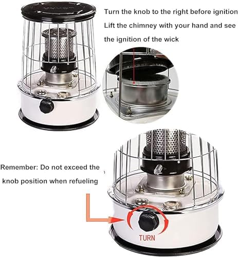 MDybf Kerosene Stove Heater 6L Adjustable Flame