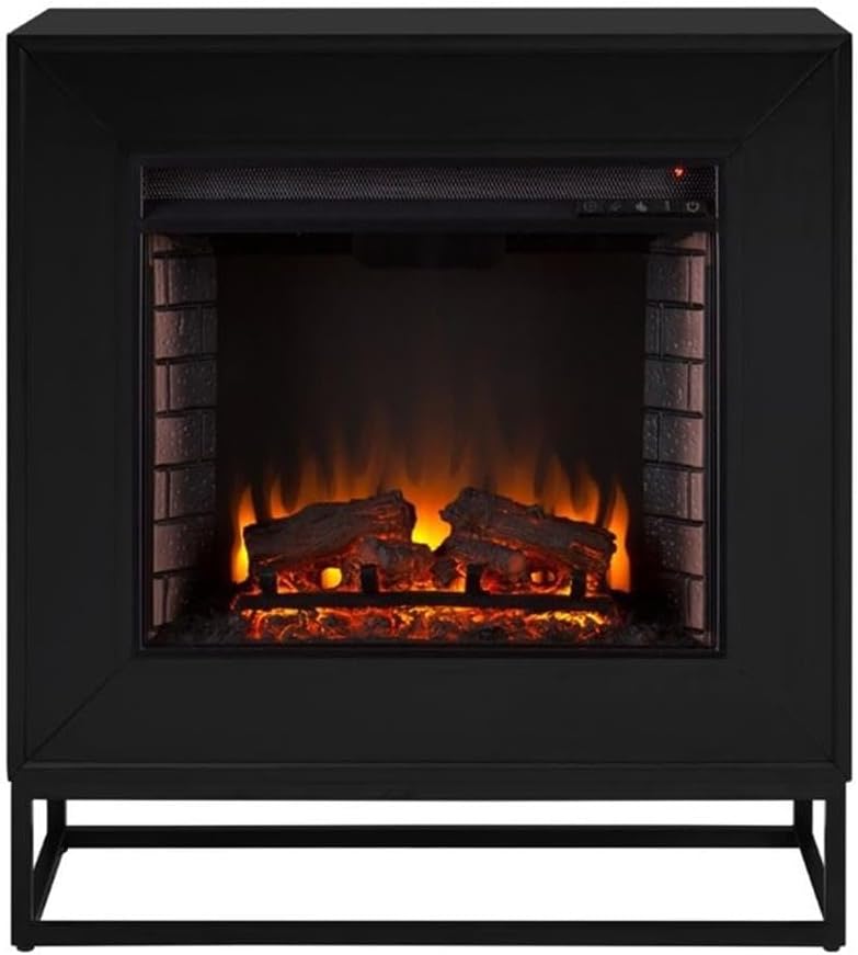 Bowery Hill Electric Fireplace in Black