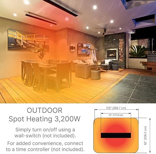 Dimplex DLW Series 3200W Electric Heater for Indoor and Outdoor