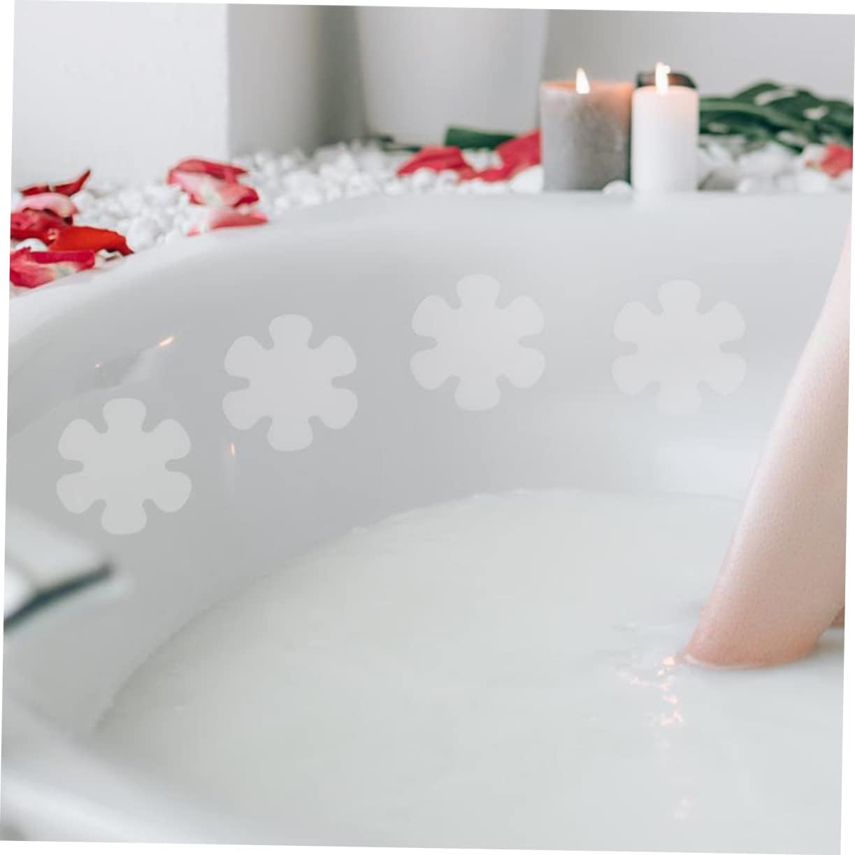 12Pcs Non Slip Bathtub Stickers for Safety and Decor
